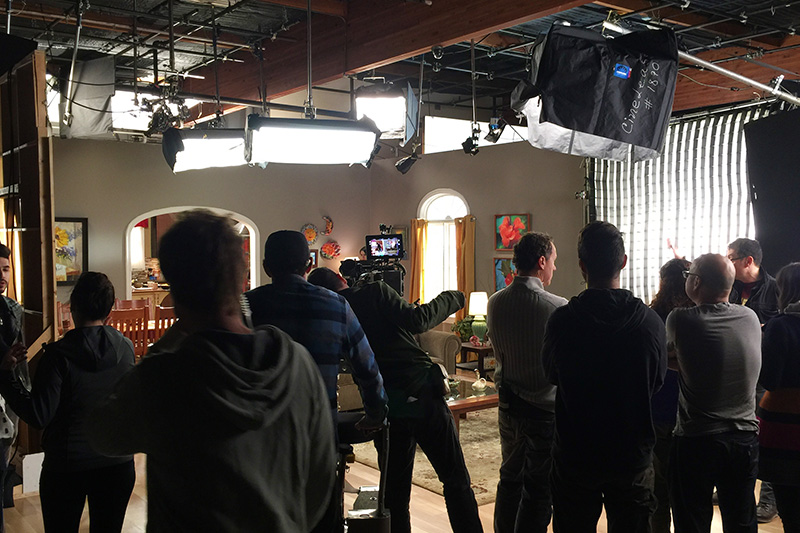 Simplified Media Inc. Clients on Set